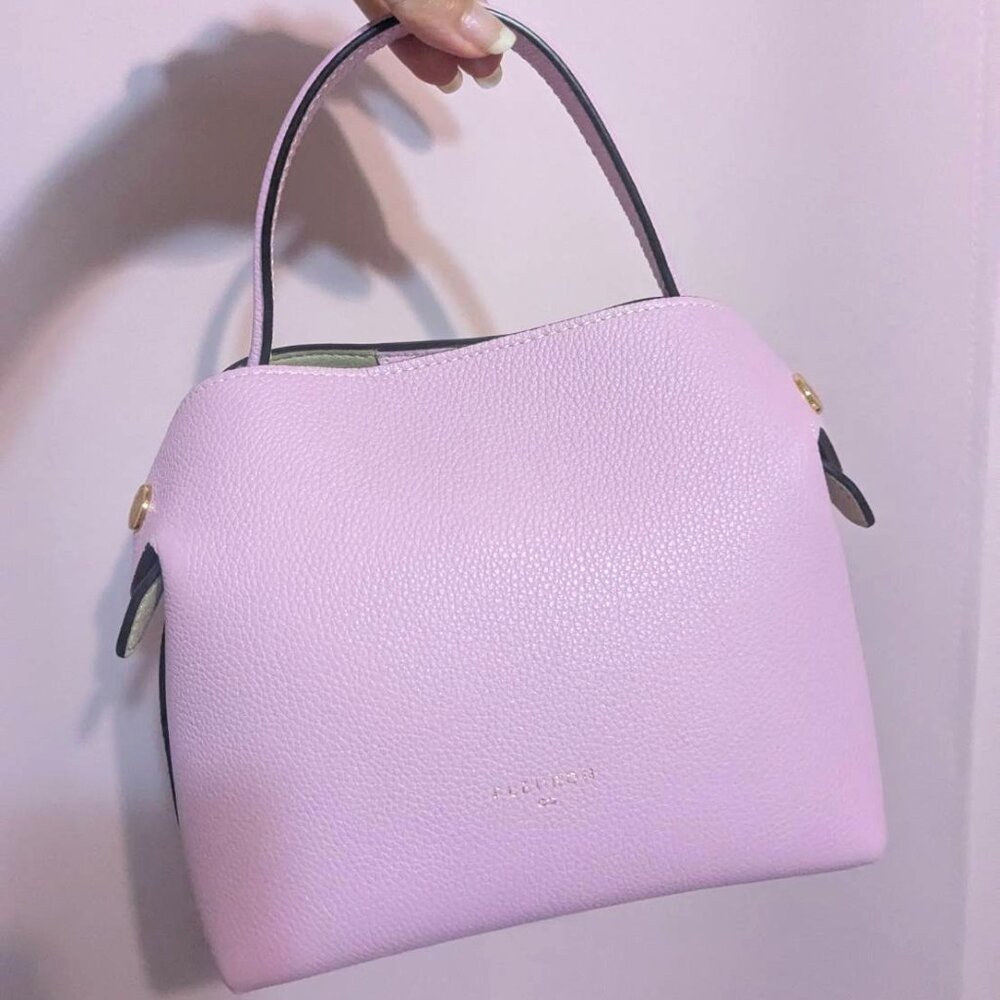 Fleuron Swann Coquette lovely designer leather purse chic elegant pink bag